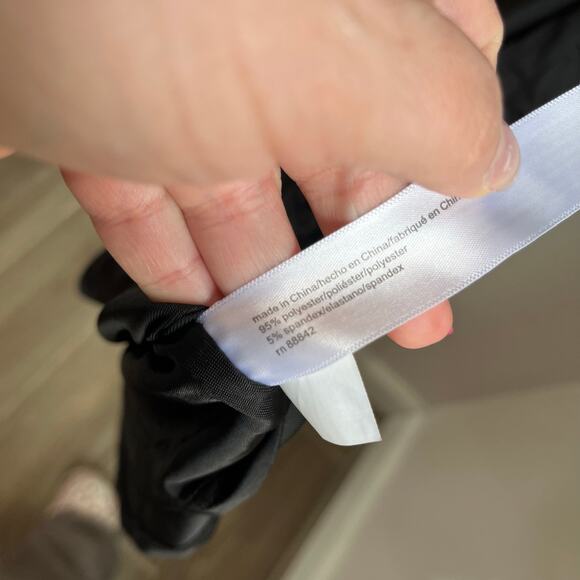 Eloquii Women's Plus Size Ruched One Shoulder Little Black Dress Size 18 - Picture 7 of 10